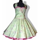50er Jahre Kleid zum Petticoat Mathilda grün rosa Rosen...