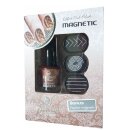 Nagellack Magnetik metallic rotbraun bronze