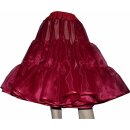 Organdy Glanzpetticoat bordeaux