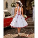 50er Jahre Brautkleid zum Petticoat Hochzeit weiß...