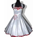 50er Jahre Brautkleid zum Petticoat Hochzeit weiß Band nach Wahl