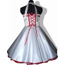 50er Jahre Brautkleid zum Petticoat Hochzeit weiß Band nach Wahl