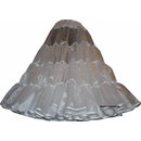 Organdypetticoat Glanz wei