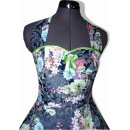 50er Kleid zum Petticoat Tanzkleid Vintage schwarz Satin...