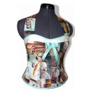 Petticoatkleid 50er Jahre Motive Korsage Vintage zum...