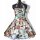 Petticoatkleid 50er Jahre Motive Korsage Vintage zum Petticoat