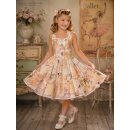 Petticoatkleid Mädchen Ballerinas Tanzkleid Schulanfang Blumenmädchen