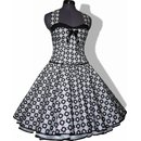 50er Jahre Retro Kleid zum Petticoat Vintage schwarz...