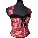 50er Jahre Retro Kleid zum Petticoat bordeaux Vintage weiße Blumen