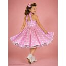 Petticoatkleid Kinder rosa weiß Herzen für...