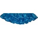  Petticoat Glanzorgandy türkis blau Unterrock Rüschenrock