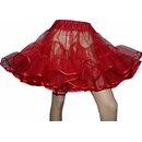 Fülliger Petticoat 50er Jahre Tüll  rot verschiedene Längen