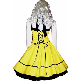 Petticoatkleid Sandy gelb-schwarz Modell 1