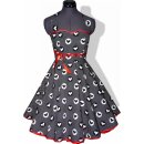 50er Jahre Kleid zum Petticoat schwarz Mit Punkten und...