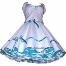 Petticoat Kleid Hochzeit Brautkleid der 50er Jahre weiß Rockabilly Farbe wählbar