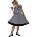 Korsagenkleid zum Petticoat 50er Jahre Vichy Karo...