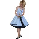 Vintagekleid Cindy weiß mit kleinem Webkarodesign