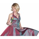 Taftkleid rot-grün schimmernd