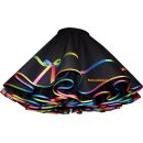 Rockabilly Kleid schwarz Petticoat mit Farbakzent nach Wahl