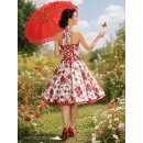 Blumiges beschwingtes Petticoatkleid 50er Jahre...
