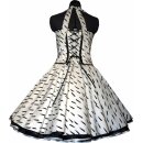 50er Jahre Kleid zum Petticoat weiss schwarzes...