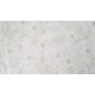 50er Jahre Hochzeitskleid Blumendesign Brautkleid zum Petticoat wei