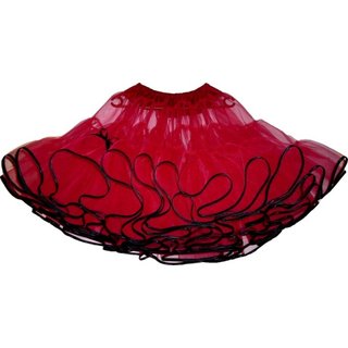 Petticoat rot einlagig