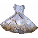 Brautkleid der 50er Jahre weiß gold
