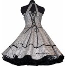 Rockabillykleid 2 Sternenhimmel weiß schwarze Punkte
