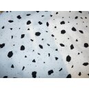 50er Jahre Kleid zum Petticoat weiß schwarzes Fleckendesign