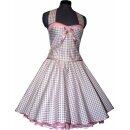 Punkte Kleid zum Petticoat rosa mit grauen und...