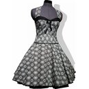 Petticoat Kleid Rockabilly Tanzkleid schwarz weiße Punkte...