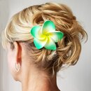 Blte Hawai Hibiscus Flower grn Haarblume Haarschmuck