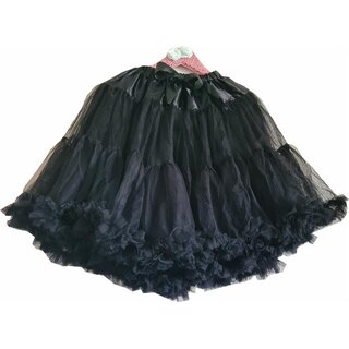 Tllpetticoat mit schwarzer fluffiger Rschen