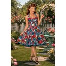 Petticoat Kleid Tanzkleid 50er Jahre bunte Retroblumen...