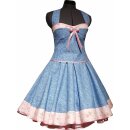 Petticoatkleid Vintage Rockabilly 50er Jahre jeansblaue...