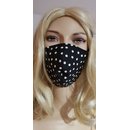 Mund-Nasen-Maske-Maske Stoffmaske Mundbedeckung schwarz...
