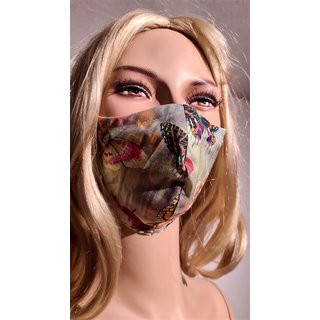 Nasen-Mundstoffmaske Mundbedeckung Atemmaske Gesichtsmaske bunte Schmetterlinge 