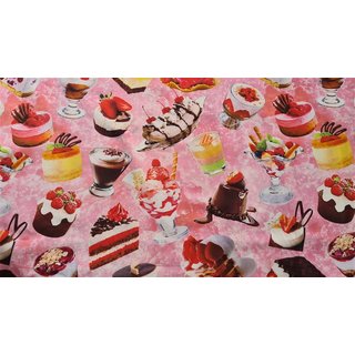 Nasen- Mundmaske rosa Muffins Törtchen Candy Eiscreme Kuchen 
