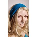 Haarband Haarschmuck Rockabilly türkis blau einfarbig
