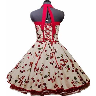 Kleid zum Petticoat 50er Jahre süße rote Kirschen