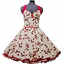Kleid zum Petticoat 50er Jahre süße rote Kirschen