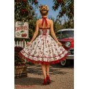 Kleid zum Petticoat 50er Jahre süße rote Kirschen
