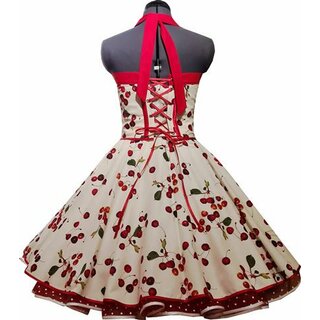 50er Jahre Kleid zum Petticoat 50er Jahre süße rote Kirschen Gr 36