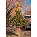 50er Jahre Kleid zum Petticoat  dunkelblau gelbe Kirschen...