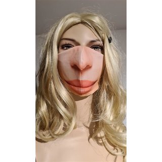 Lustige Nasen-Mundmaske Gesicht Stoffmaske Maske Mundbedeckung Doppeloptik