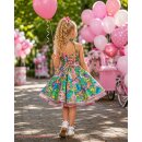 Kinder Petticoat Kleid Mädchen Einschulung Party...