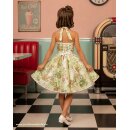 Kinder Petticoat Kleid Drehkleid Mädchen grün...