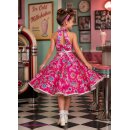 Kinder Petticoat Kleid pink Drehkleid Mädchen...