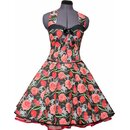 50er Kleid zum Petticoat Gothik Scull and Roses 36
